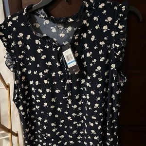 Tommy Hilfiger sleeveless ruflle blouse